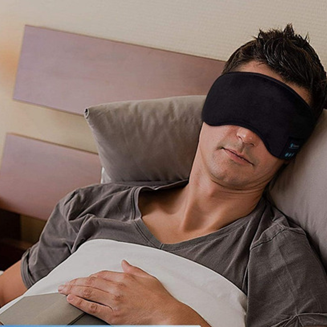 Antifaces Auriculares Dormir Bluetooth Música Micrófono Stgo 3