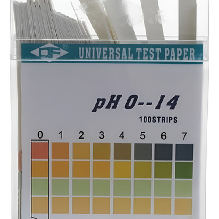 Papel Medicion Ph Profesional 100 Tiras 0-14 Calidad Stgo. 1