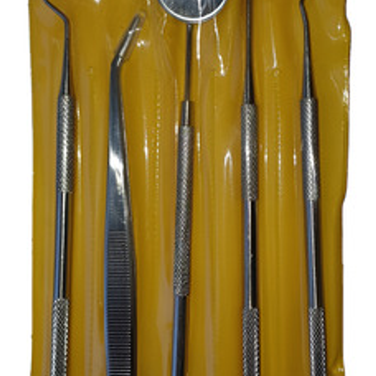 Kit Examen Espejo Pinza Y Sonda Dental Odontología Santiago 1