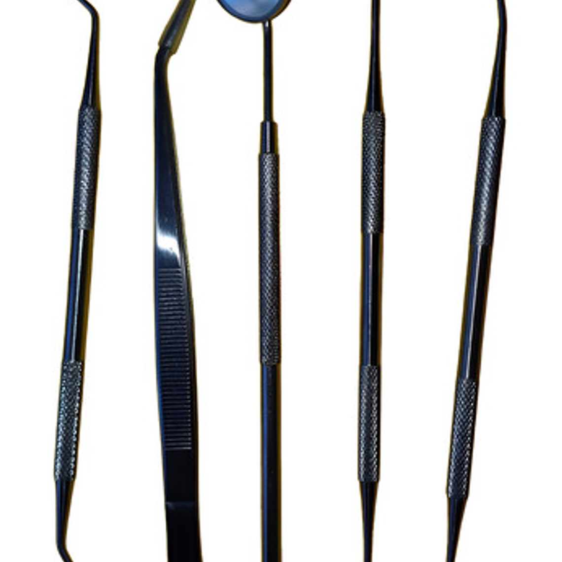 Kit Examen Espejo Pinza Y Sonda Dental Odontología Santiago 2