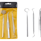 Kit Examen Espejo Pinza Y Sonda Dental Odontología Santiago - Miniatura 4