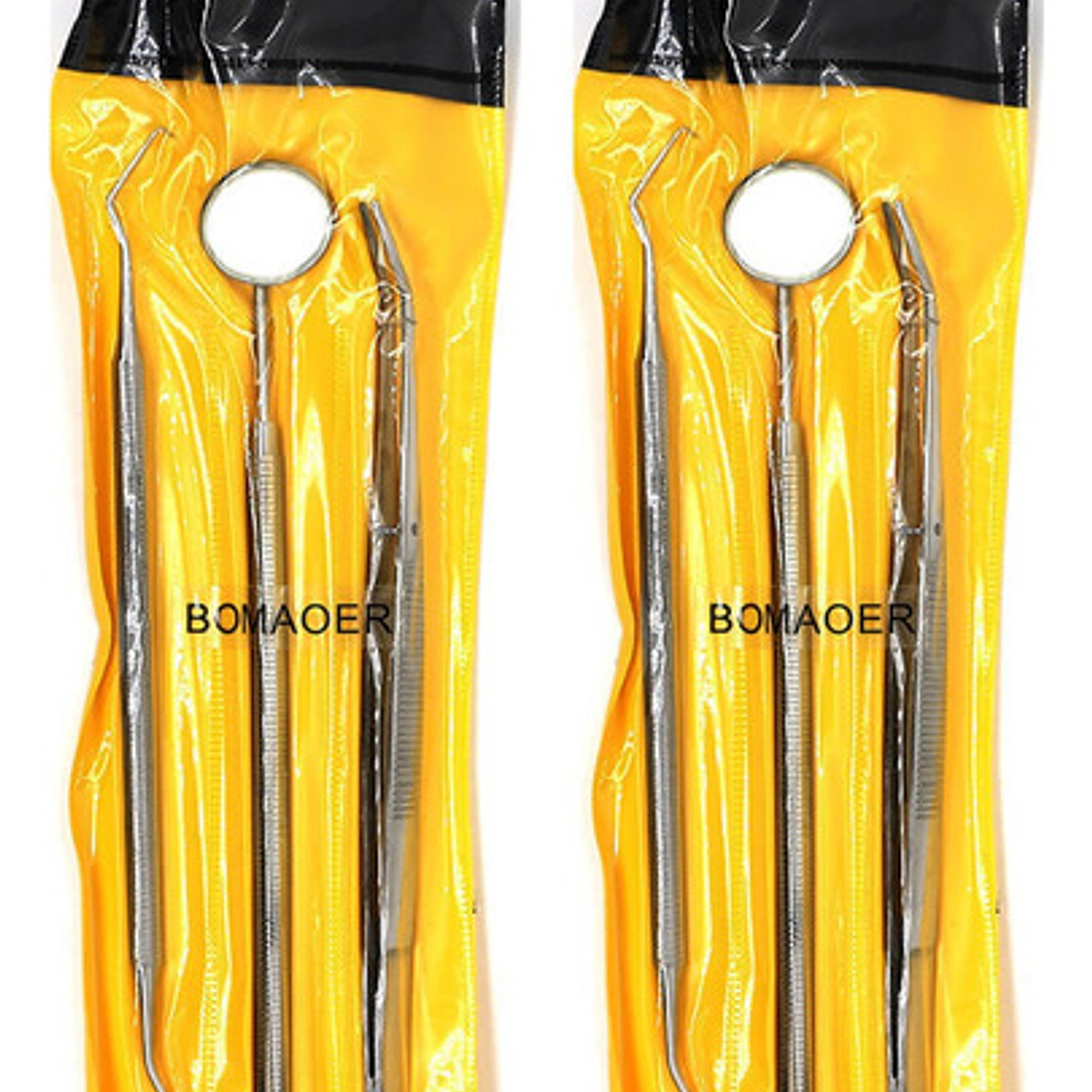 Kit Examen Espejo Pinza Y Sonda Dental Odontología Santiago 7