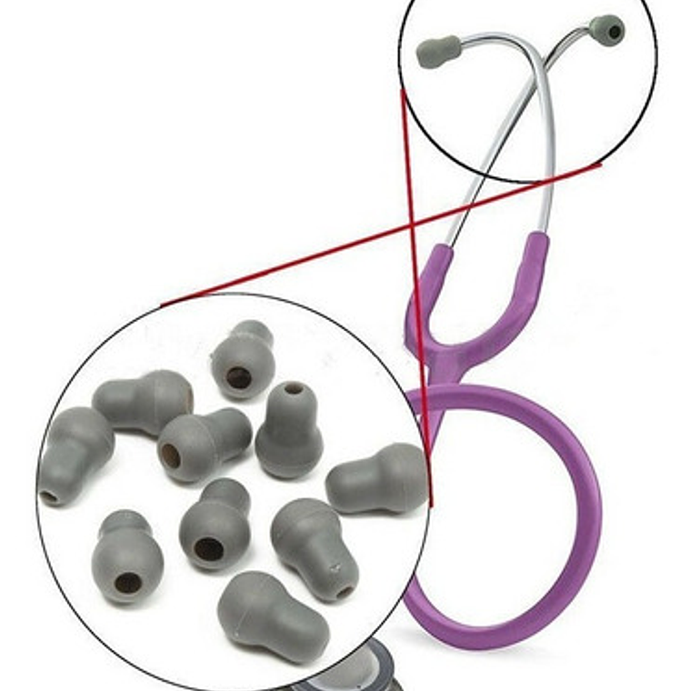 Olivas Fonendoscopio Littmann Blandas Lote 2 Pares Santiago 5