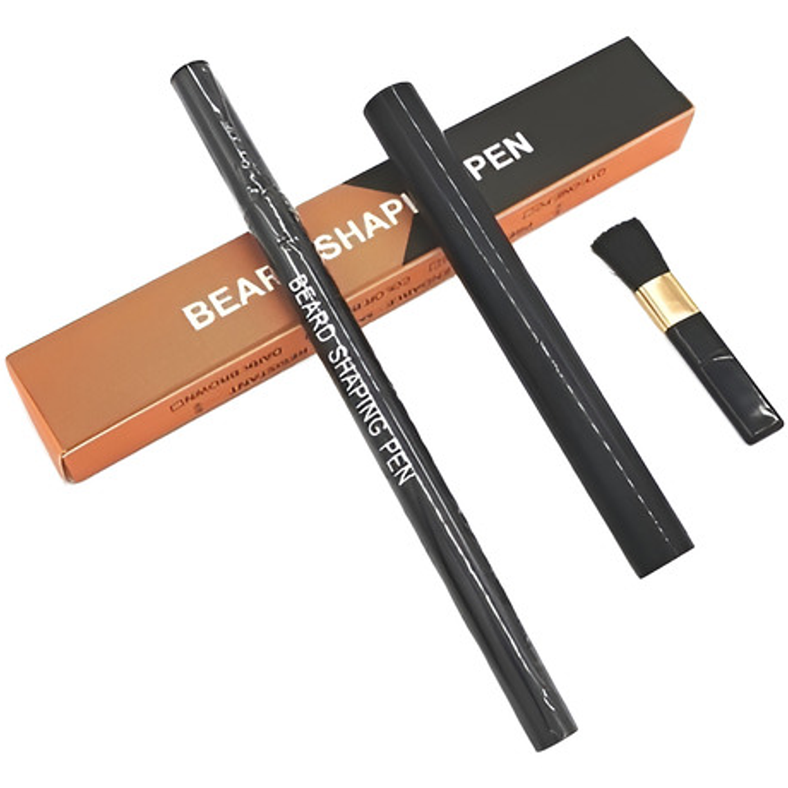 Set Lápiz Marcador + Plumón Y Cepillo Rellenar Barba Stgo. 1