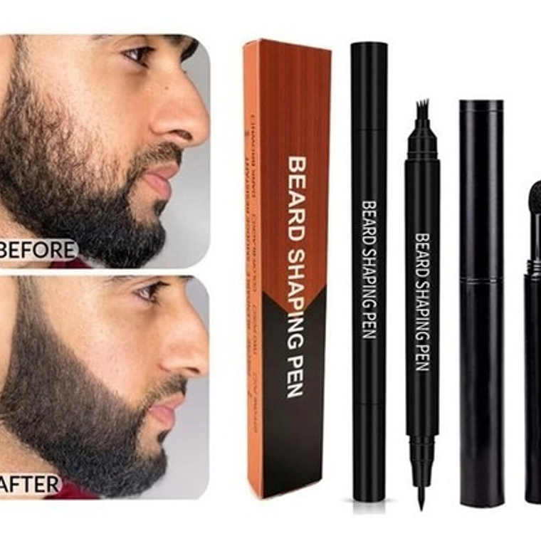 Set Lápiz Marcador + Plumón Y Cepillo Rellenar Barba Stgo. 3