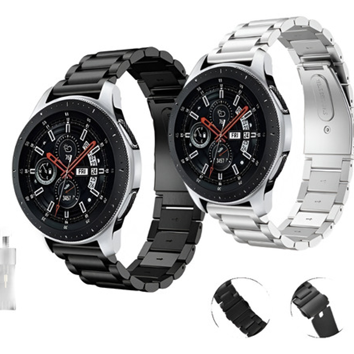 Correa Metálica Para Samsung/garmin/amazfit/huawei D20/22mm  1