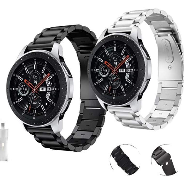 Correa Metálica Para Samsung/garmin/amazfit/huawei D20/22mm  4