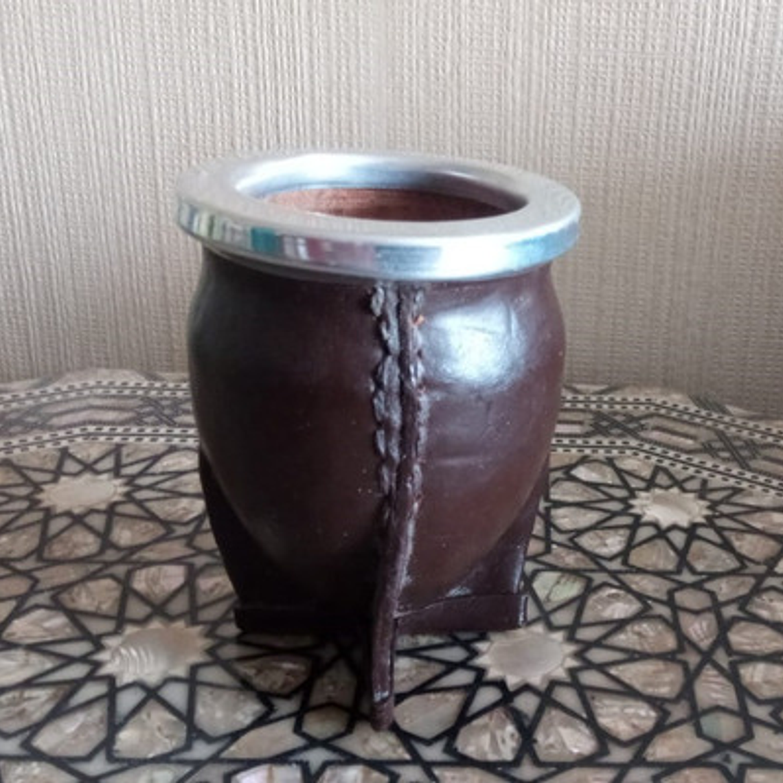 Mate Imperial Argentino Cincelado Algarrobo Calidad 3