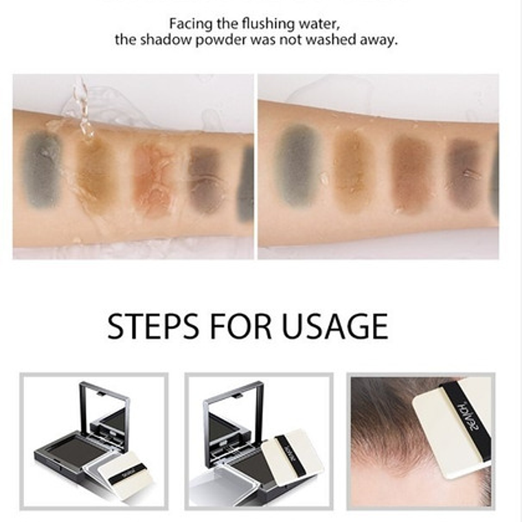 Sombra Sevich Con Espejo Cubre Canas Y Calvicie 12 Grs Stgo 8