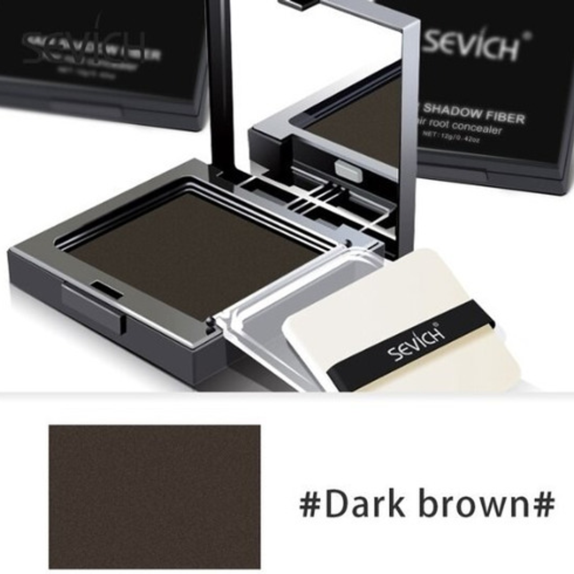 Sombra Sevich Con Espejo Cubre Canas Y Calvicie 12 Grs Stgo 19