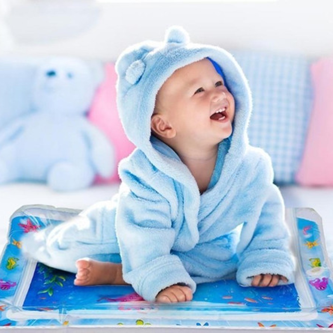 Colchoneta De Agua Inflable Para Bebé Figuritas Santiago 6