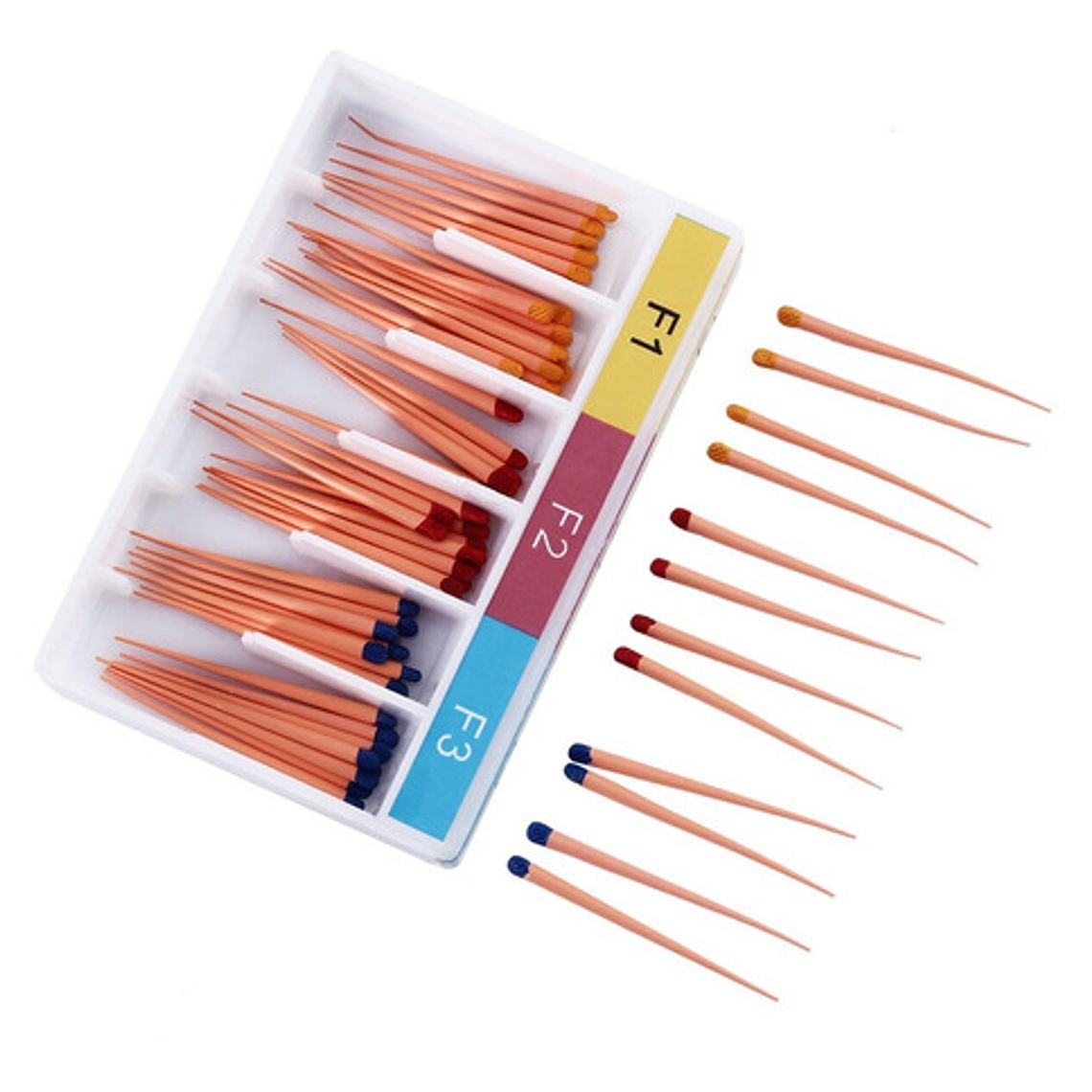 Conos De Gutapercha P/ Sistema Protaper Mixto F1-f2-f3 Stgo. 3