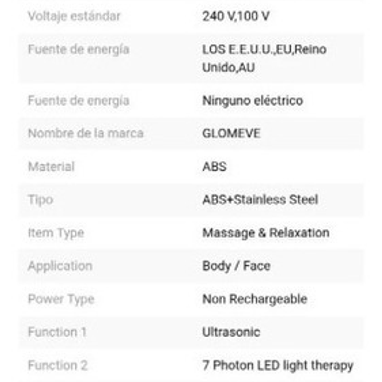 Ultrasonido 1 Y 3 Mhz, Luz Led 7 En 1, Foton + Y Flex 6