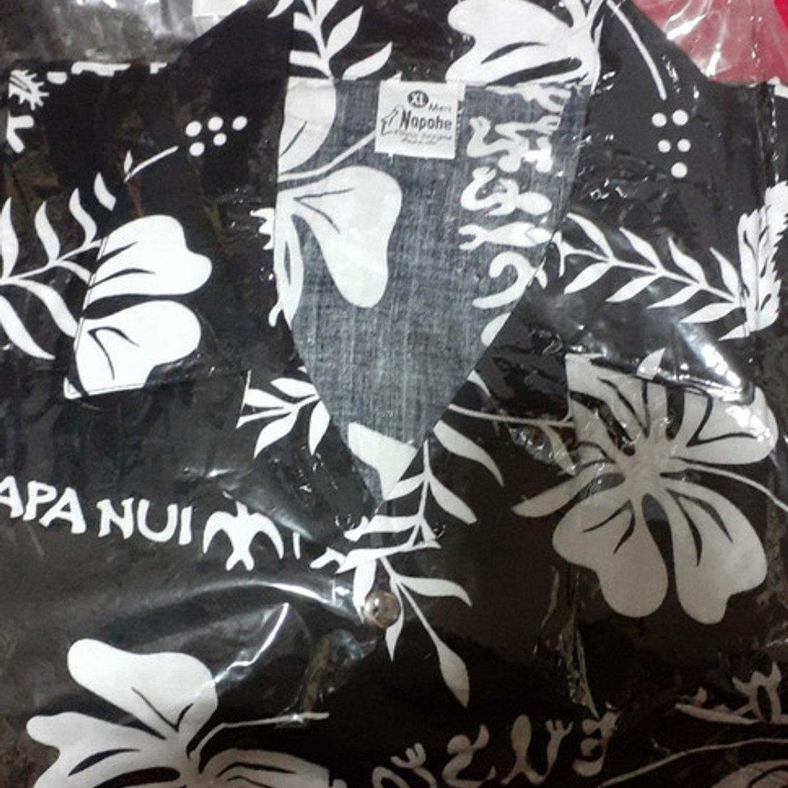 Camisa Polinésica Original De Isla De Pascua (rapa Nui)  2