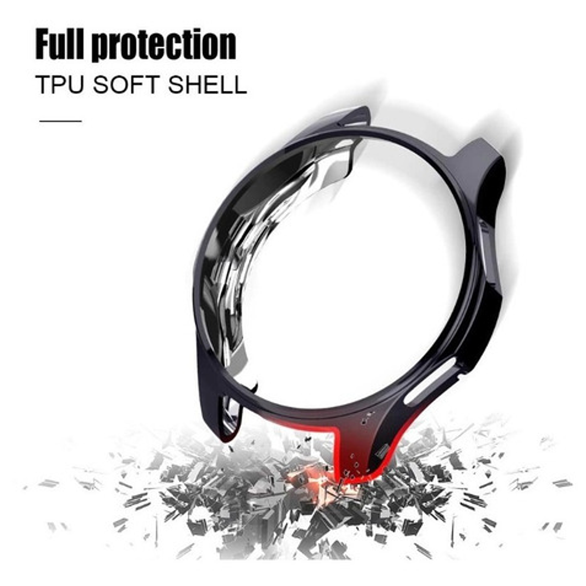 Funda Protectora + Vidrio Templado Mica Galaxy Watch Calidad 40