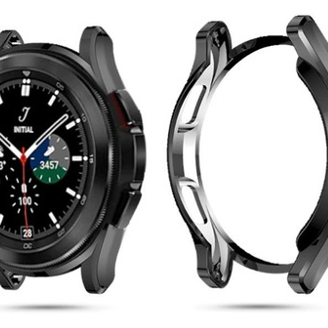 Funda Protectora + Vidrio Templado Mica Galaxy Watch Calidad 48