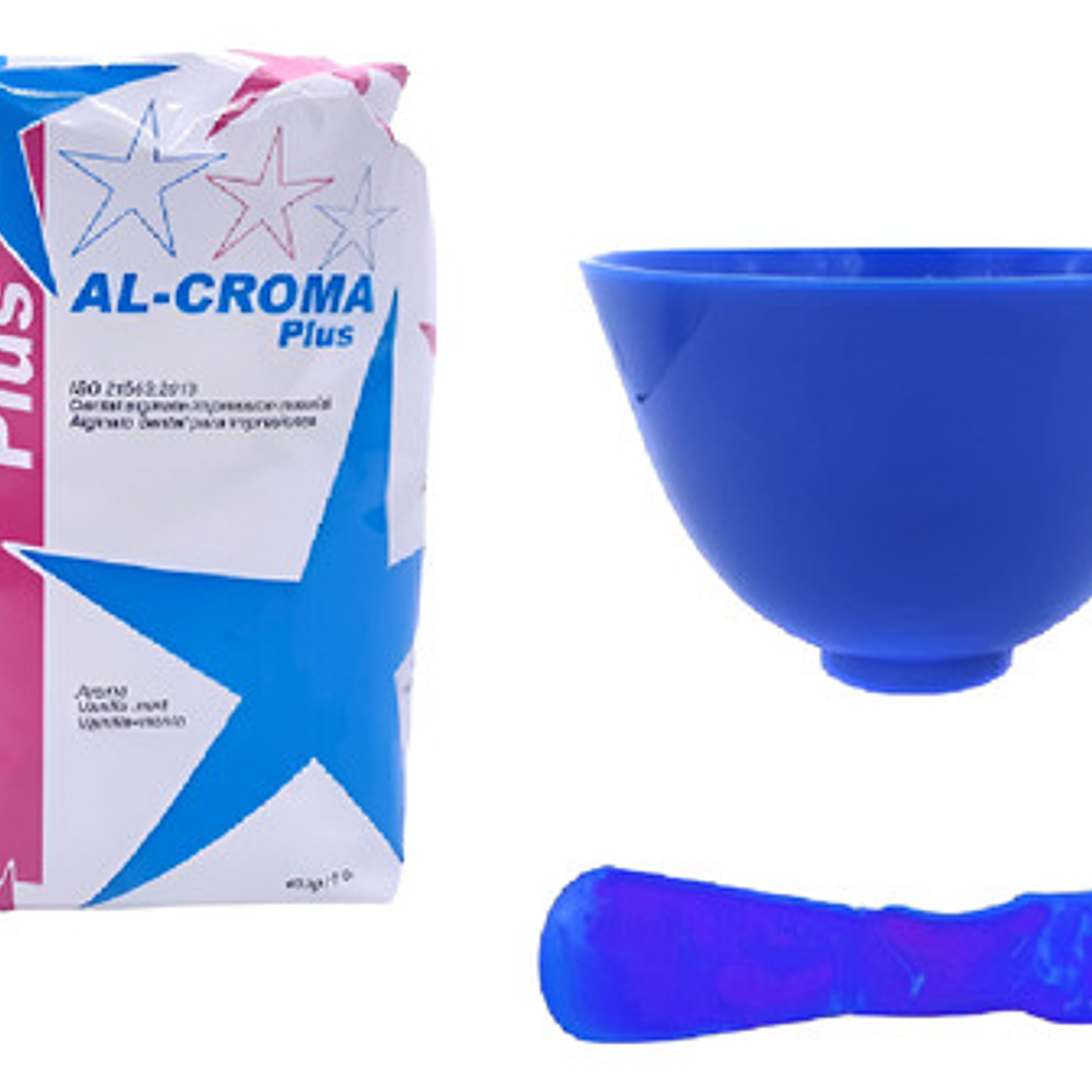 Pack Alginato Con Taza Goma Grande Y Espátula Precisión Stgo 1