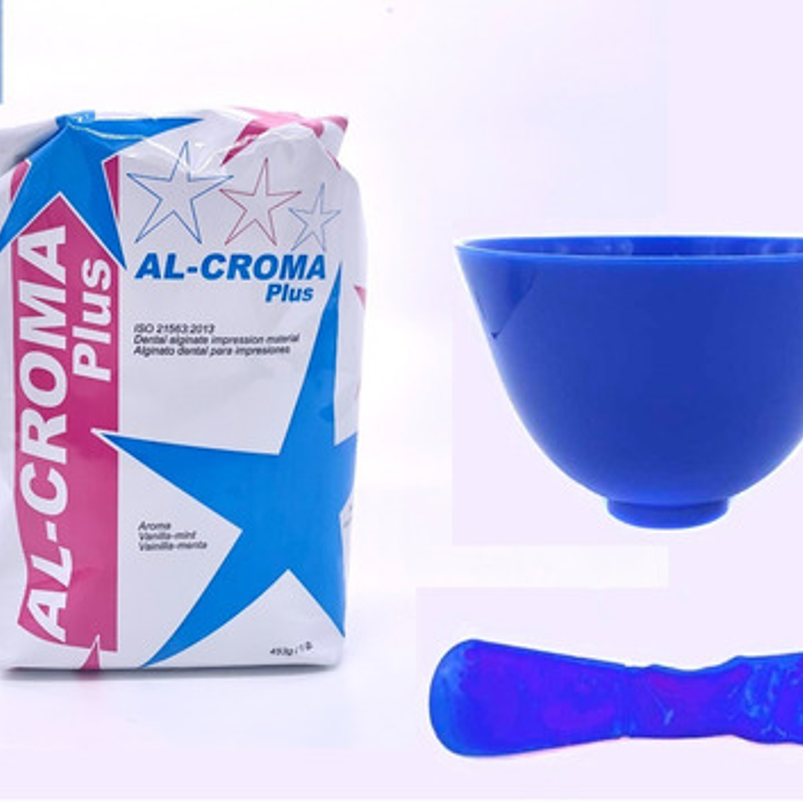 Pack Alginato Con Taza Goma Grande Y Espátula Precisión Stgo 3