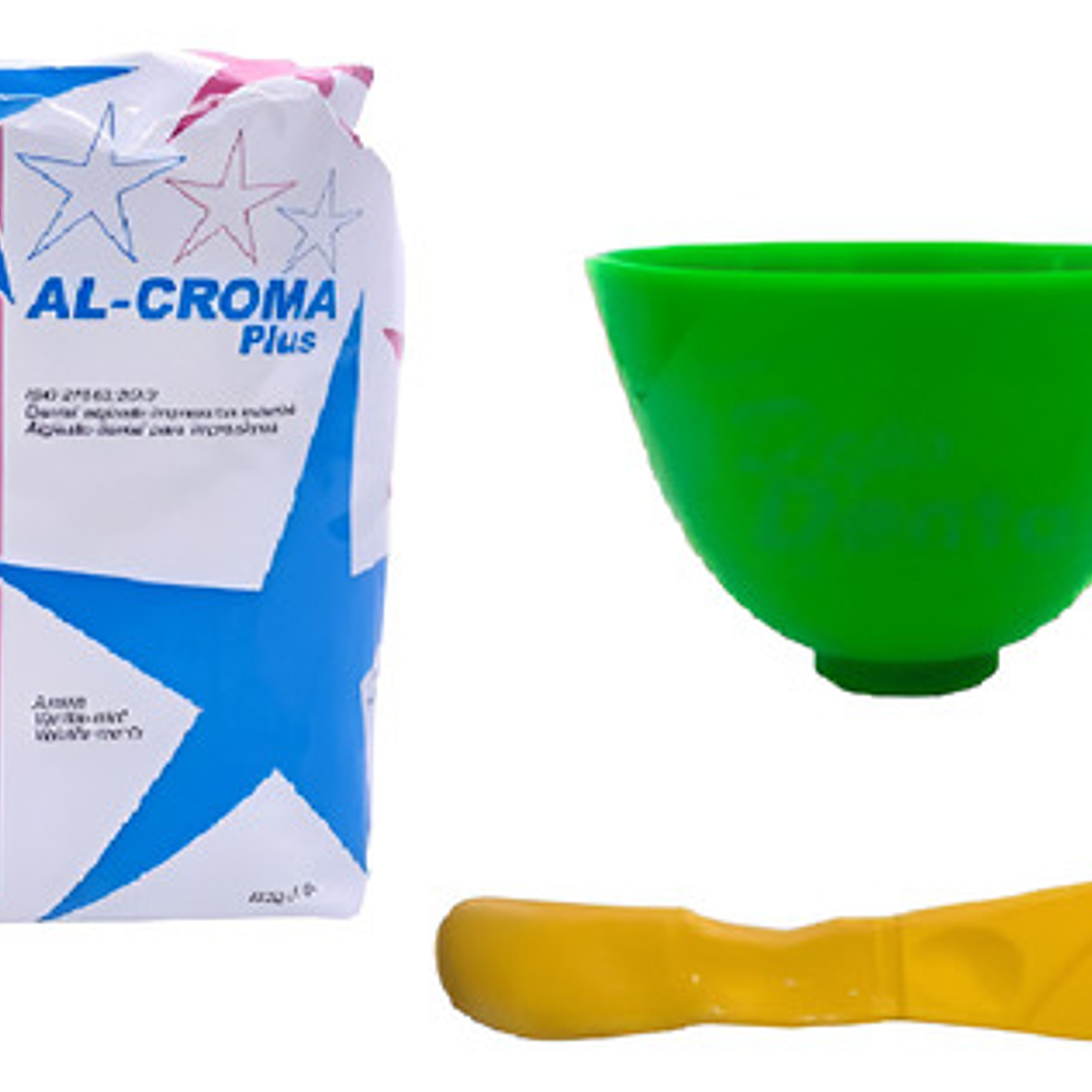 Pack Alginato Con Taza Goma Grande Y Espátula Precisión Stgo 4