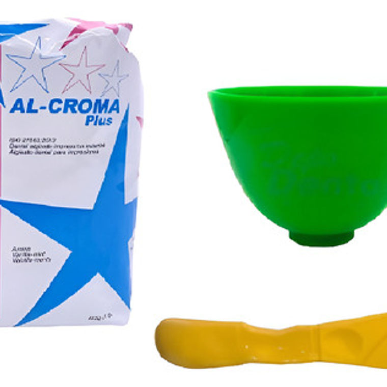 Pack Alginato Con Taza Goma Grande Y Espátula Precisión Stgo 4