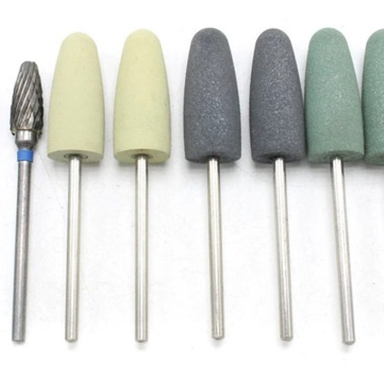 Gomas De Pulido Baja Velocidad  Y 2 Fresones Set De 8u Stgo. 3