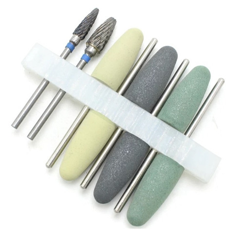 Gomas De Pulido Baja Velocidad  Y 2 Fresones Set De 8u Stgo. 4