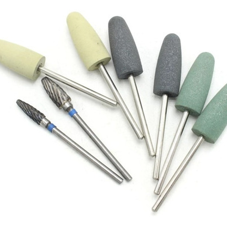 Gomas De Pulido Baja Velocidad  Y 2 Fresones Set De 8u Stgo. 5