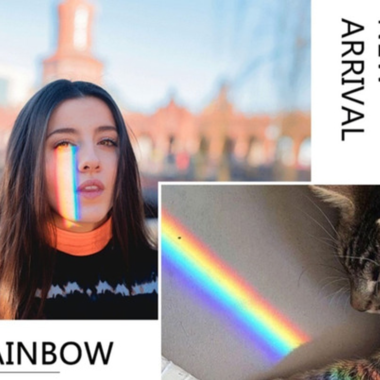 Cristal Arcoiris Refracción Luz Ciencia Prisma Enseñar Niños 7