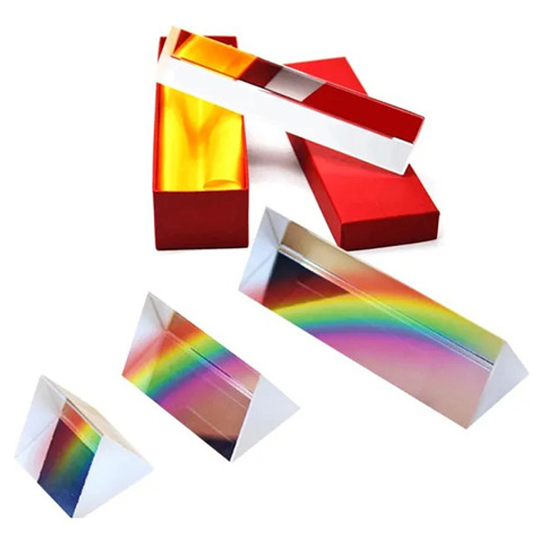 Cristal Arcoiris Refracción Luz Ciencia Prisma Enseñar Niños 8