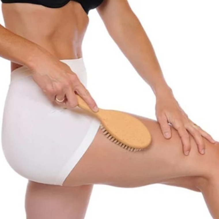 Cepillo Artesanal Corporal Seco Fibras Naturales Con Mango 6