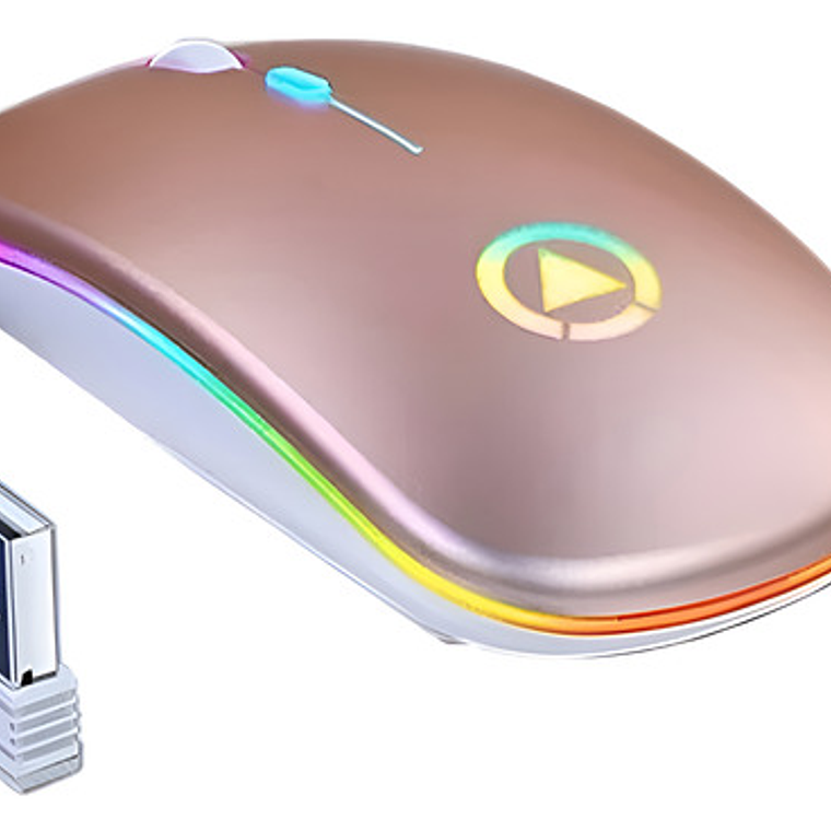 Mouse Inalámbrico Recargable Gaming Silent Mode Santiago 1