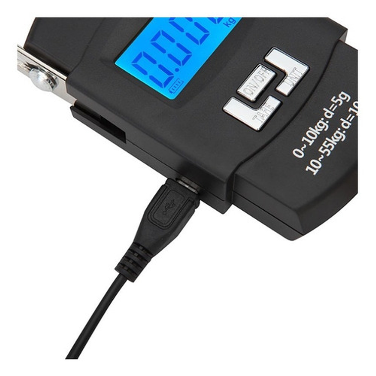 Pesa Balanza Digital Maleta Colgar 50kg Carga Usb Resistente 2