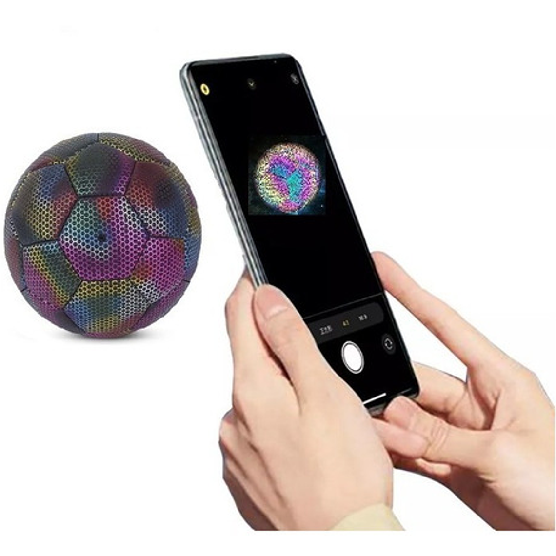Balón Fútbol Holográfico Entrenamiento Reflex Cámara Flex 3