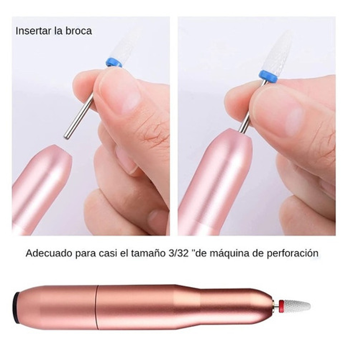 Set Surtido Fresas Y Brocas Para Manicure Fresario Santiago 3