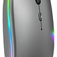 Mouse Gamer Rgb Bluetooth Inalámbrico Recargable Silencioso - Miniatura 17