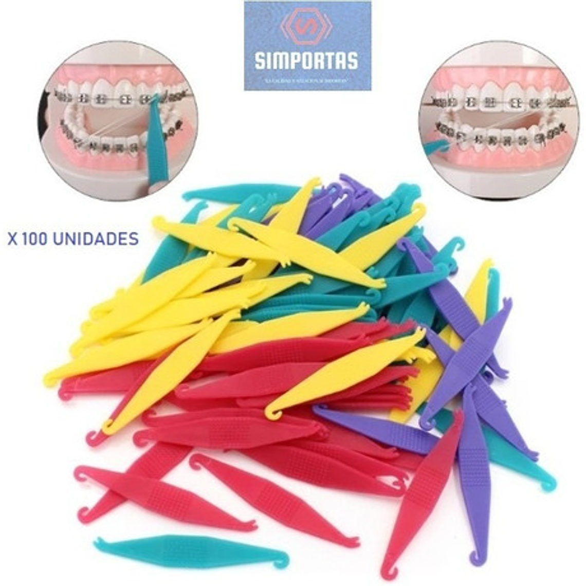 Posicionador Elásticos Intermaxilares Ortodoncia X 100 Stgo 2