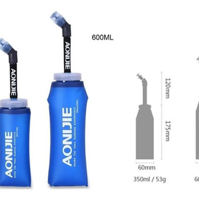 Botella De Agua Plegable Aonijie Trail Running 350ml  3