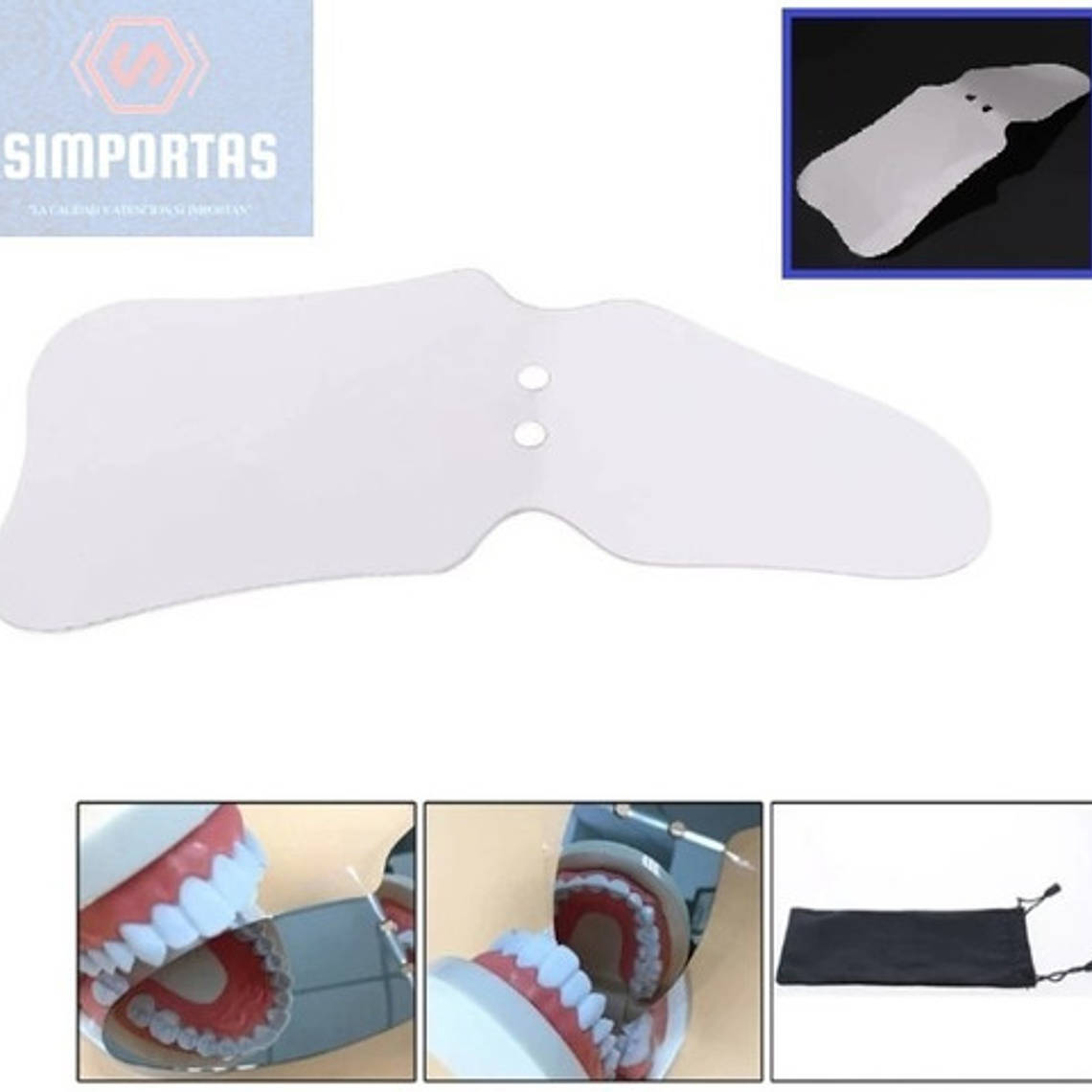 Espejo Intraoral Oclusal - Lateral Con Bolsito Calidad Stgo. 2