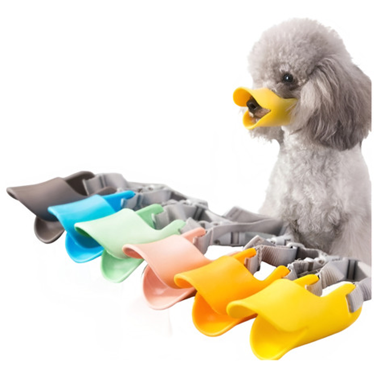 Bozal Para Perros Tipo Pato De Silicona Flexible Santiago 8