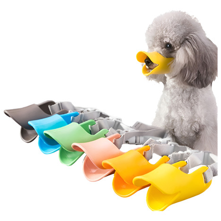 Bozal Para Perros Tipo Pato De Silicona Flexible Santiago 15