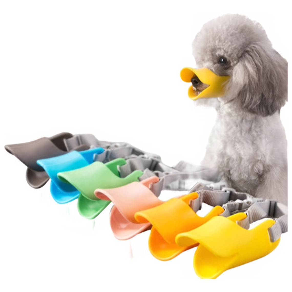 Bozal Para Perros Tipo Pato De Silicona Flexible Santiago 22