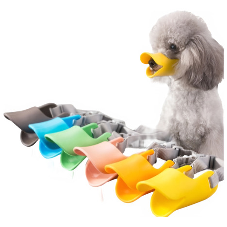 Bozal Para Perros Tipo Pato De Silicona Flexible Santiago 22