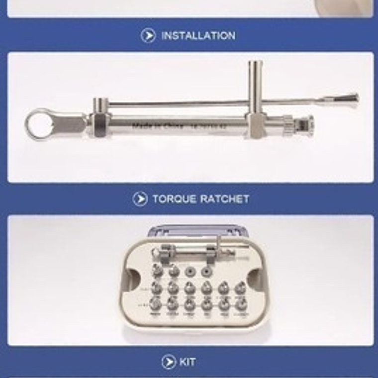 Kit Rehabilitación Implante Dental Multimarca 15 Piezas  4