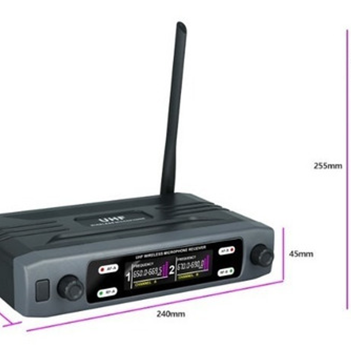 Kit 2 Micrófonos Inalámbricos Automático Calidad Frecuencias 4