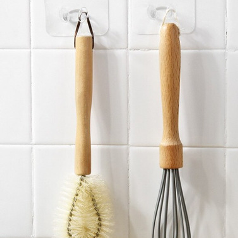 2 Perchas De Pared Extra Fuerte Adhesivo Transparente Colgar 4