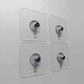 2 Perchas De Pared Extra Fuerte Adhesivo Transparente Colgar - Miniatura 21