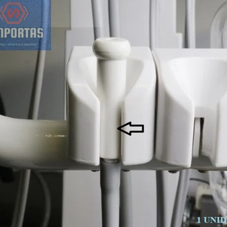 Adaptador Eyector Y Hemosuctor Directo Dental Unidad Blanco 2