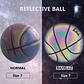 Balón Basketball Holográfico Reflectante Cámara Deporte Flex - Miniatura 5