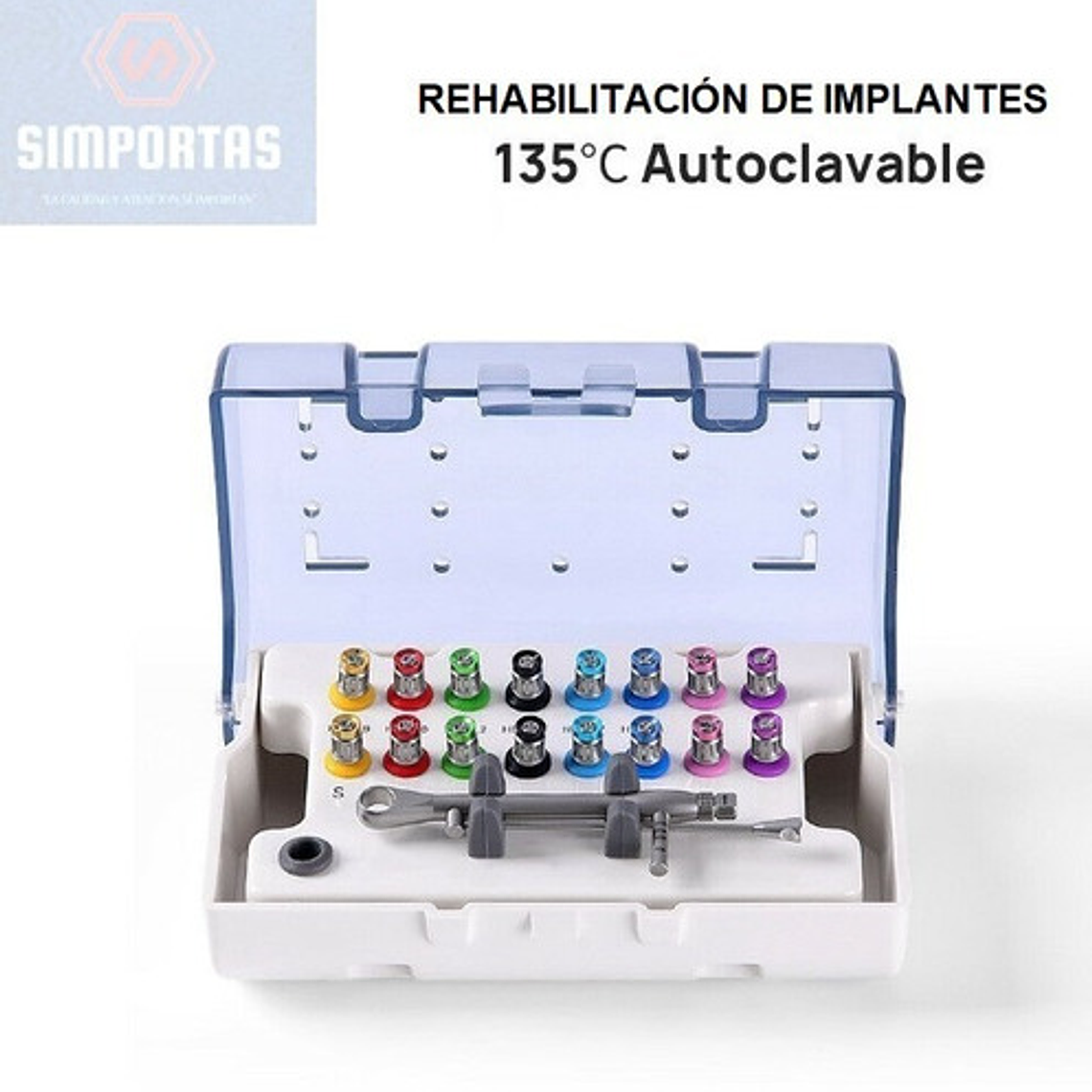 Kit Rehabilitación Implante Dental Multimarca 17 Colores Sgo 2