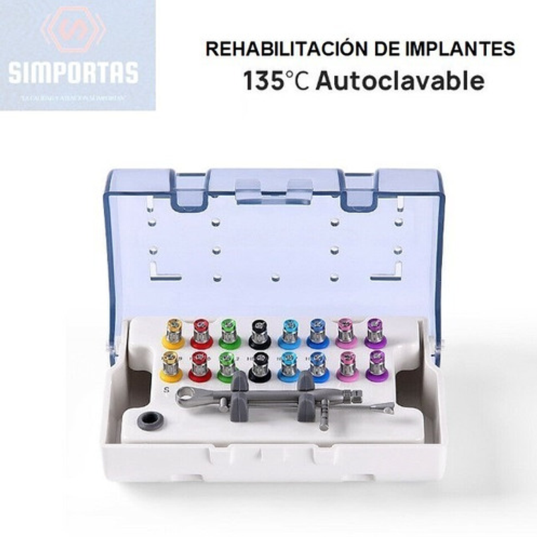 Kit Rehabilitación Implante Dental Multimarca 17 Colores Sgo 2